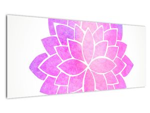 Obraz: růžová mandala