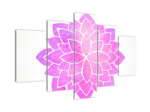 Obraz: růžová mandala