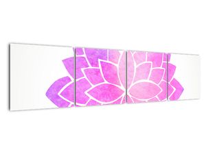 Obraz: růžová mandala