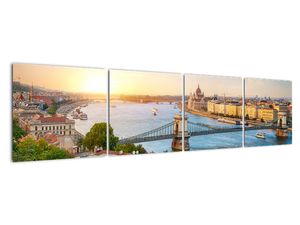 Obraz Budapešť - výhled na řeku