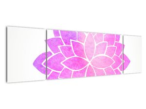 Obraz: růžová mandala